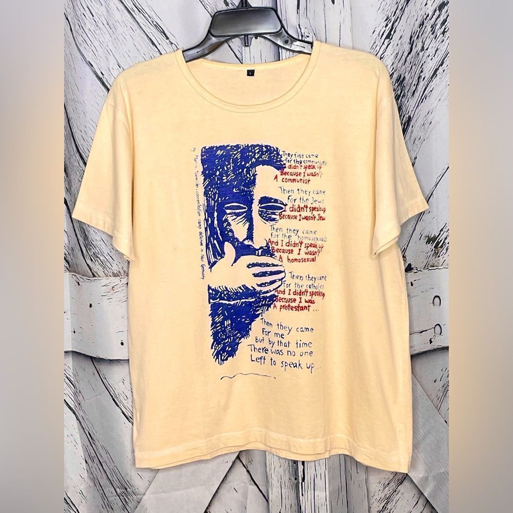 People Tree SPEAK UP!! T-Shirt L